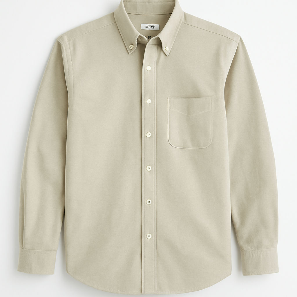 Oxford Shirt — Stone, XXL