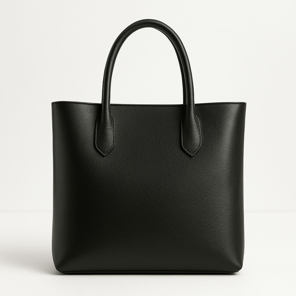 Leather Tote — Black, One Size