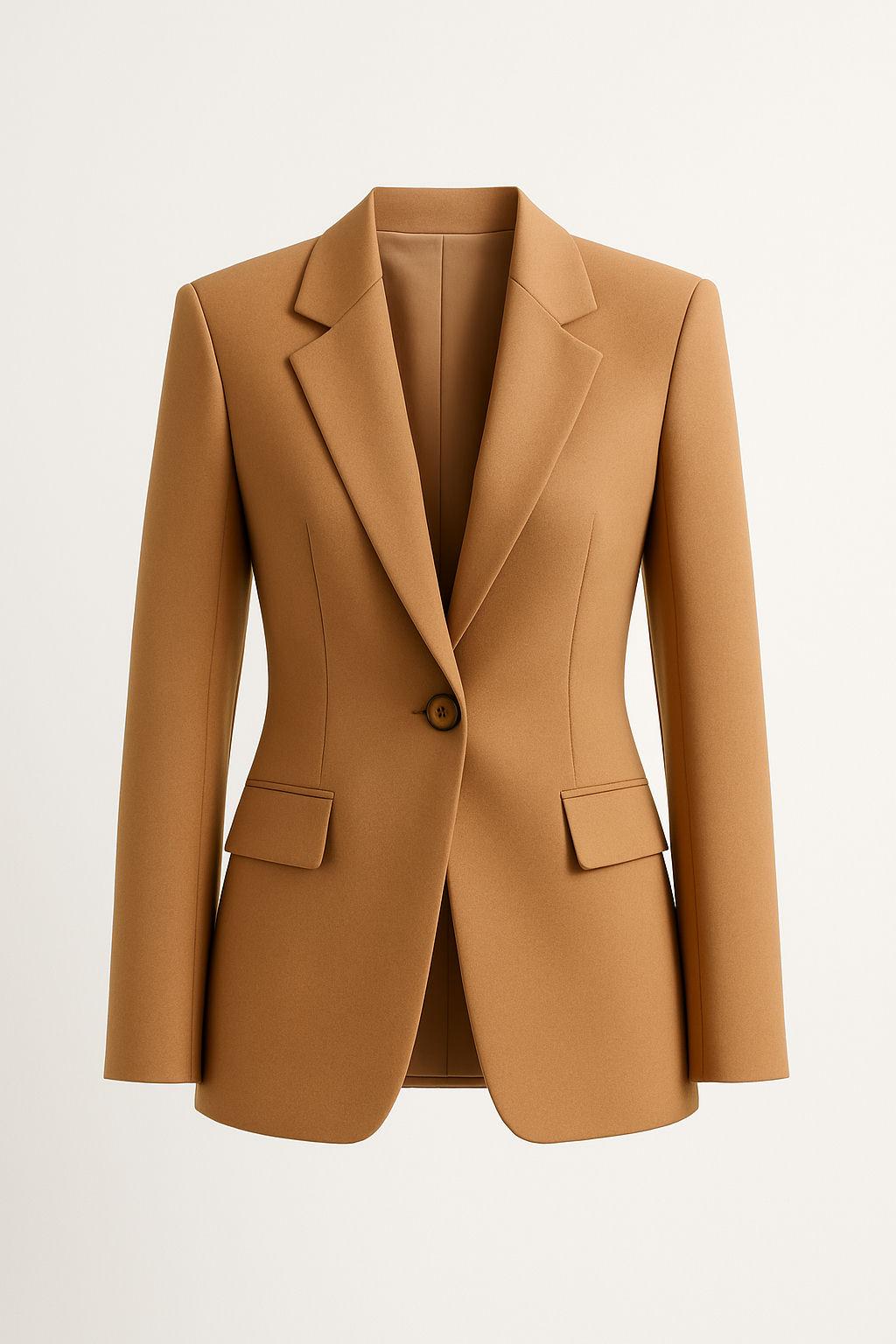 Structured Blazer — Camel, 36