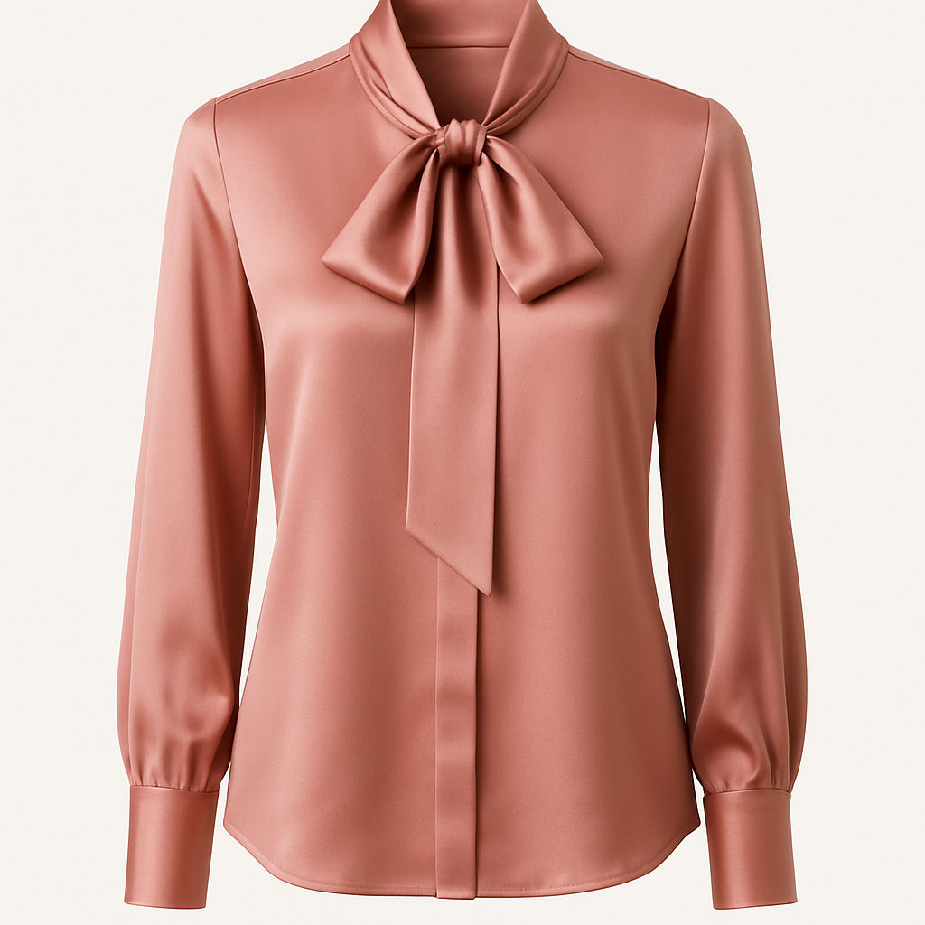 Silk Blouse — Rose, 38