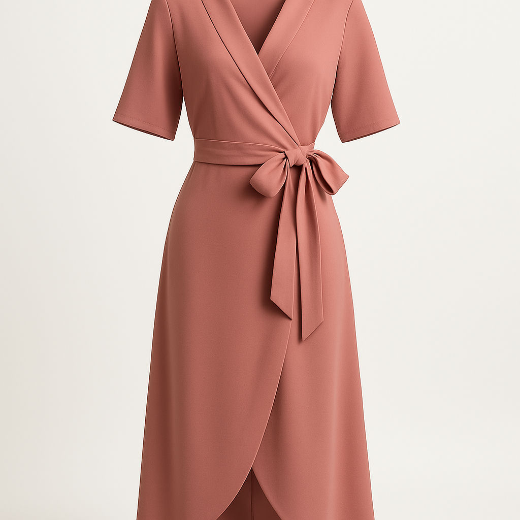 Wrap Dress — Rose, S