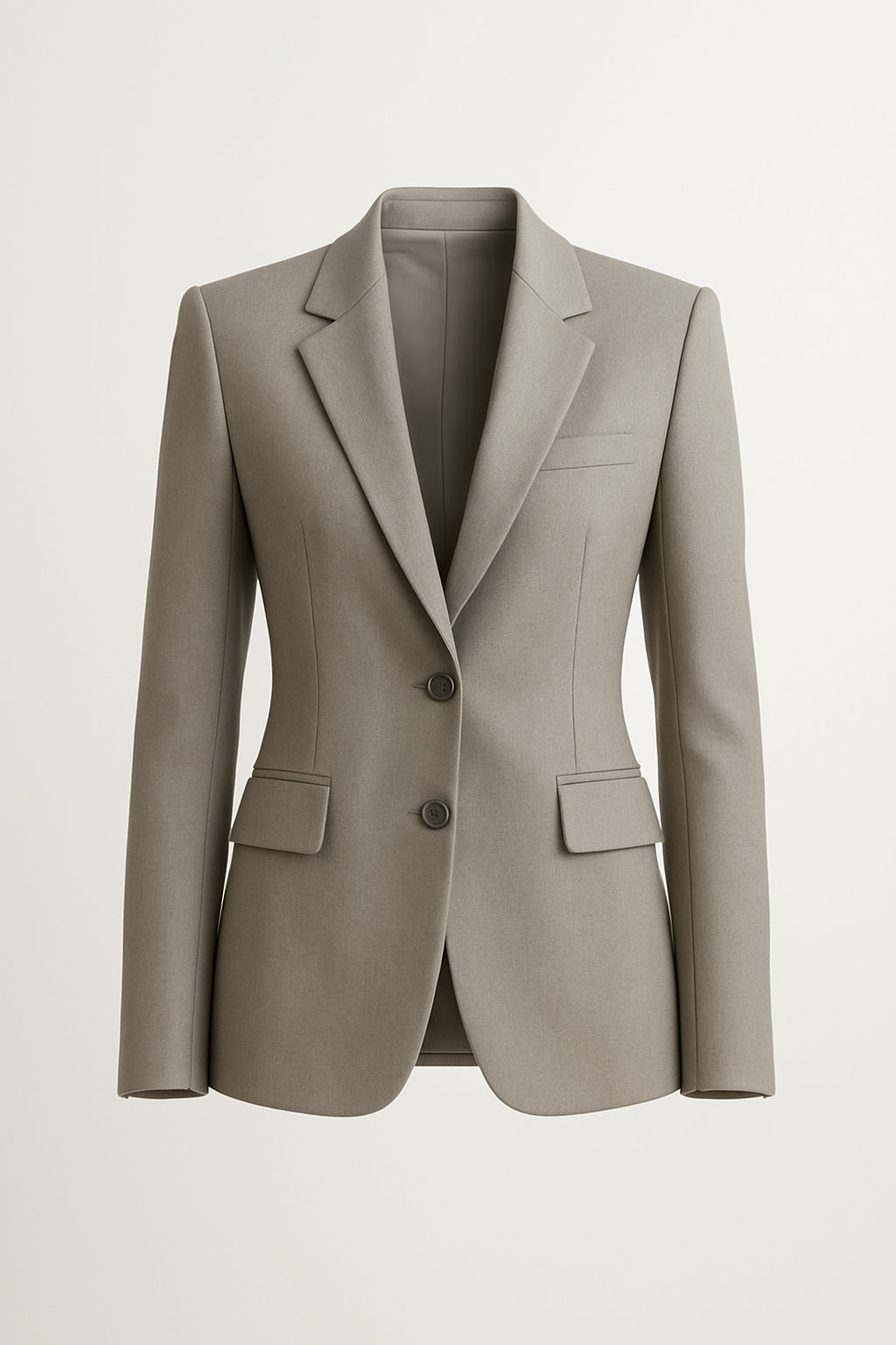 Structured Blazer — Stone, 36