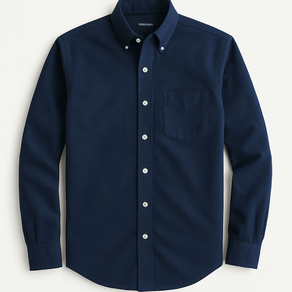 Oxford Shirt — Navy, M