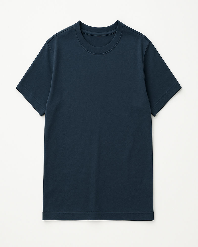 Minimal Tee — Navy, S